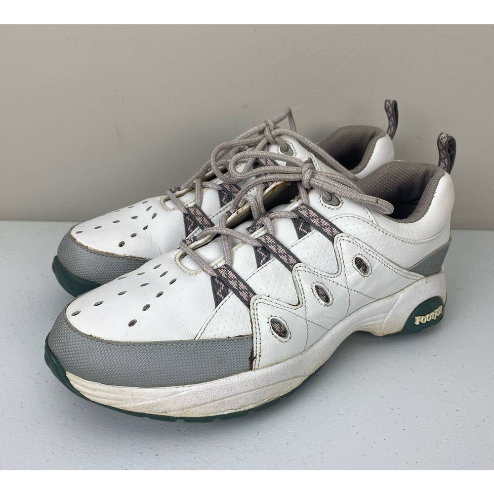 VTG Women FootJoy FJ eComfort leather athletic golf shoes sneakers, 9.5M